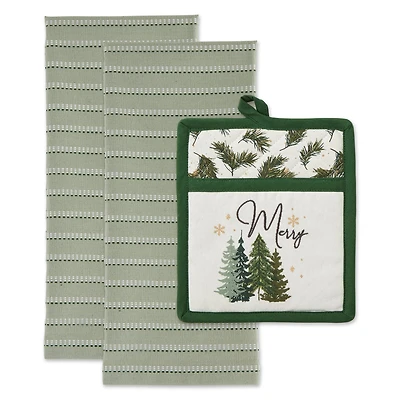 DII® Merry Trees Potholder Gift Set