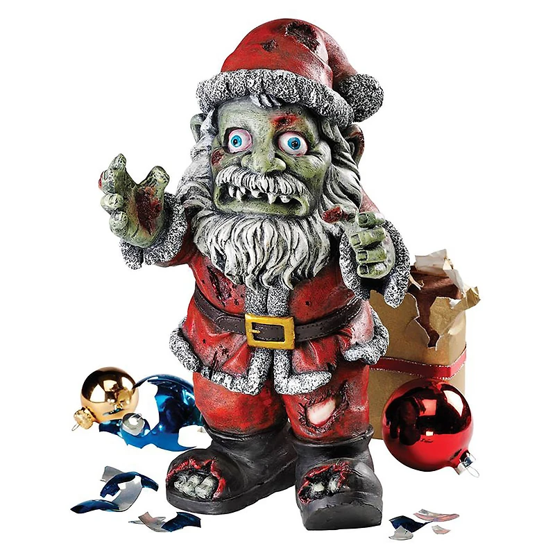 Design Toscano 13" Zombie Claus Holiday Statue