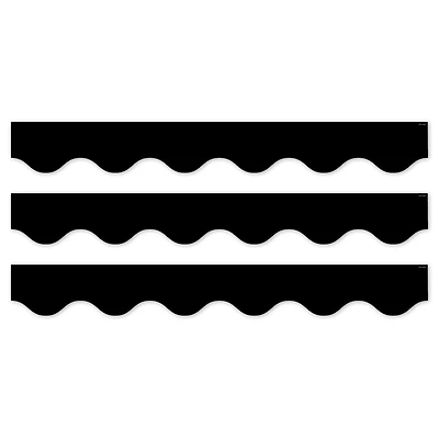 Creative Teaching Press® Core Décor Black Wavy EZ Border, 48ft. Per Pack, 3 packs