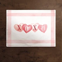 XOXO Pattern With Stripes Placemat