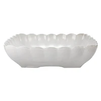 Hello Honey® Matte White Square Stoneware Scalloped Edge Serving Dish Set