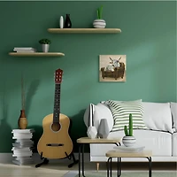 Stupell Industries White Bull Resting in Brown Chair Abstract Painting Canvas Wall Art