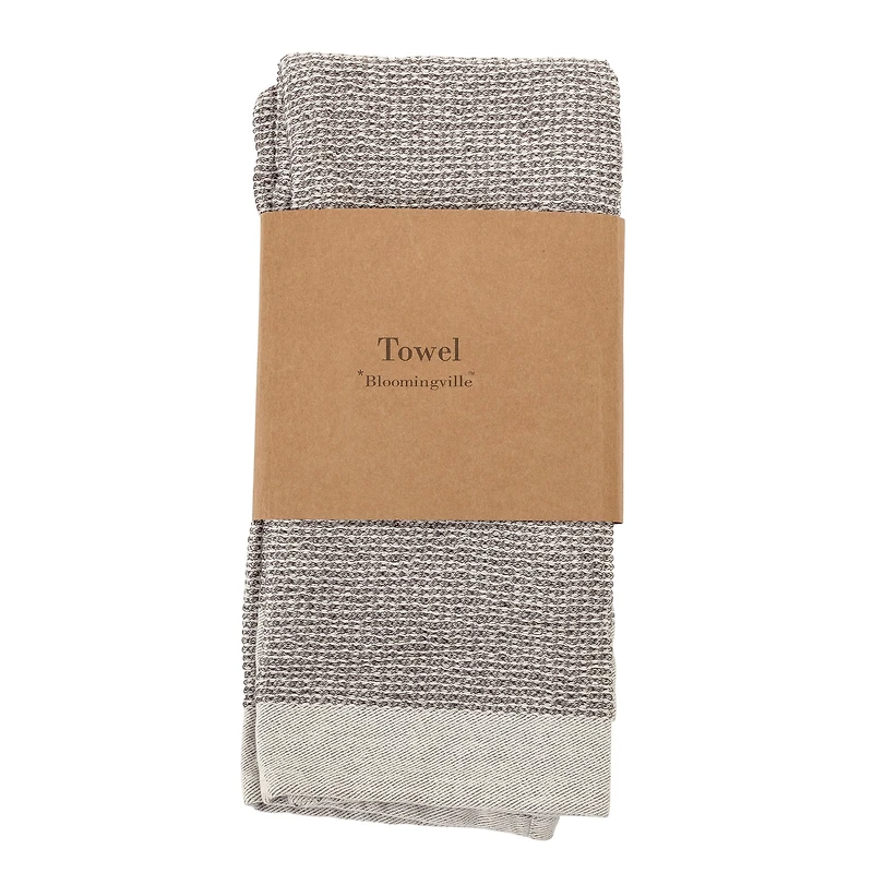 Hello Honey® Gray Cotton Waffle Weave Tea Towels, 2ct.
