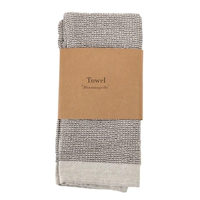 Hello Honey® Gray Cotton Waffle Weave Tea Towels, 2ct.