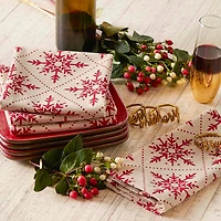 DII® Scandinavian Snowflakes Printed Napkin Set, 6ct.
