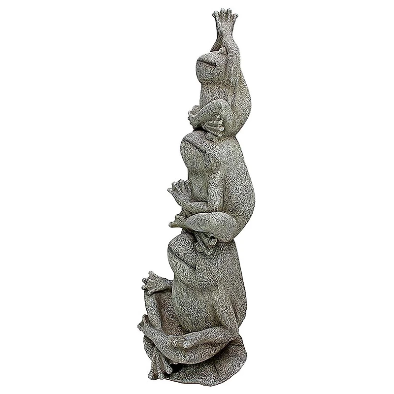 Design Toscano 23.5" Tower of Frog Power Garden Statue