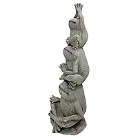 Design Toscano 23.5" Tower of Frog Power Garden Statue