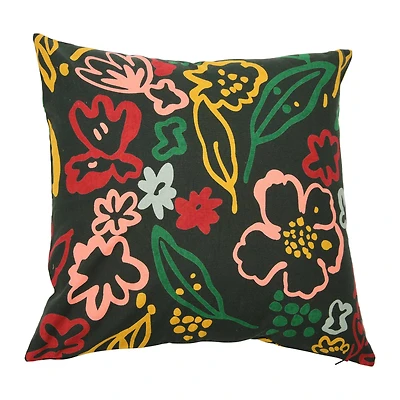 Hello Honey® Multicolor Square Jaunty Floral Printed Pillow Cover
