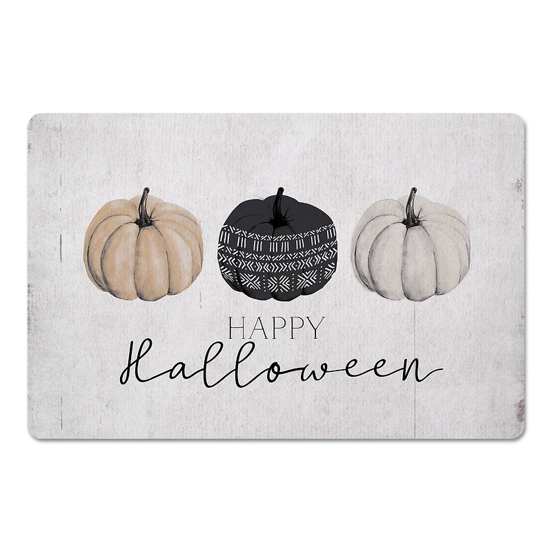 Happy Halloween Pumpkins Floor Mat