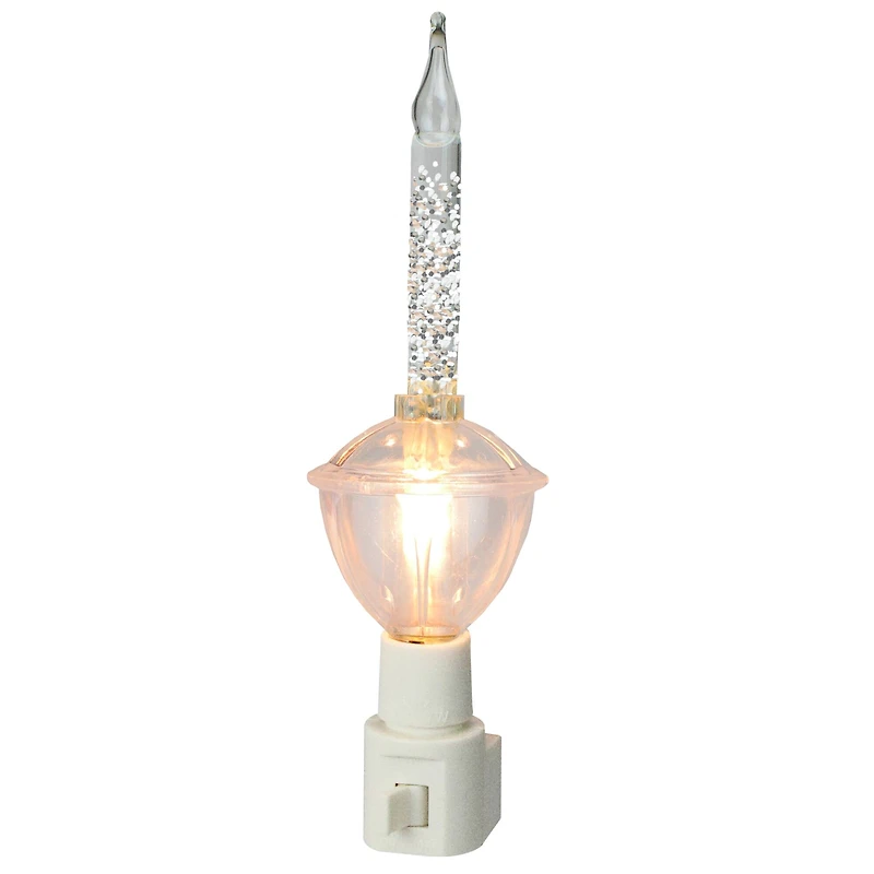 6.5" Clear Retro Style Christmas Bubble Night Light