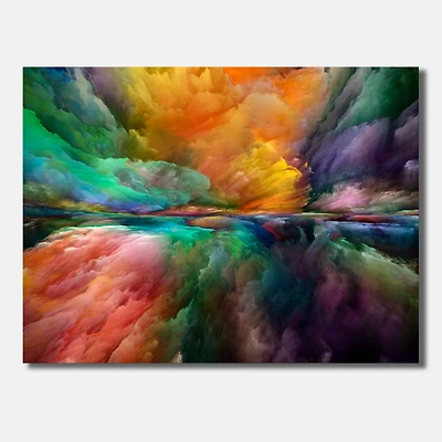 Designart - Colorful And Dark Gradient Clouds