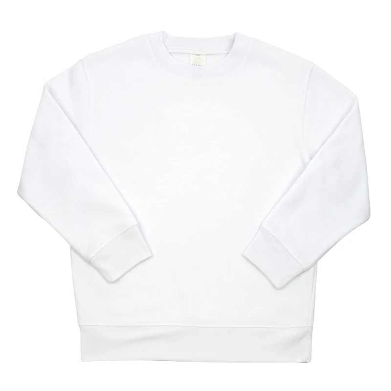 White Crew Neck Youth Sublimation Sweatshirt by Make Market