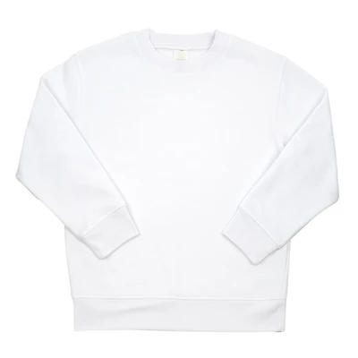 White Crew Neck Youth Sublimation Sweatshirt by Make Market
