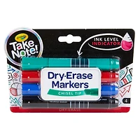 Crayola® Take Note™ Chisel Tip Dry Erase Markers, 6 Packs of 4
