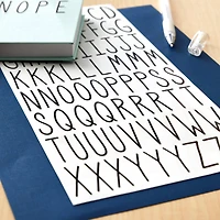 Black Narrow Alphabet Stickers by Recollections™