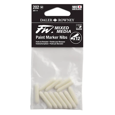 Daler-Rowney® Medium FW Empty Paint Marker 12 Nib Set