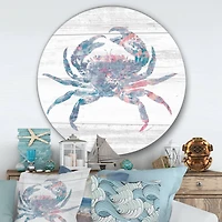 Designart - Pink Crab Ocean Life