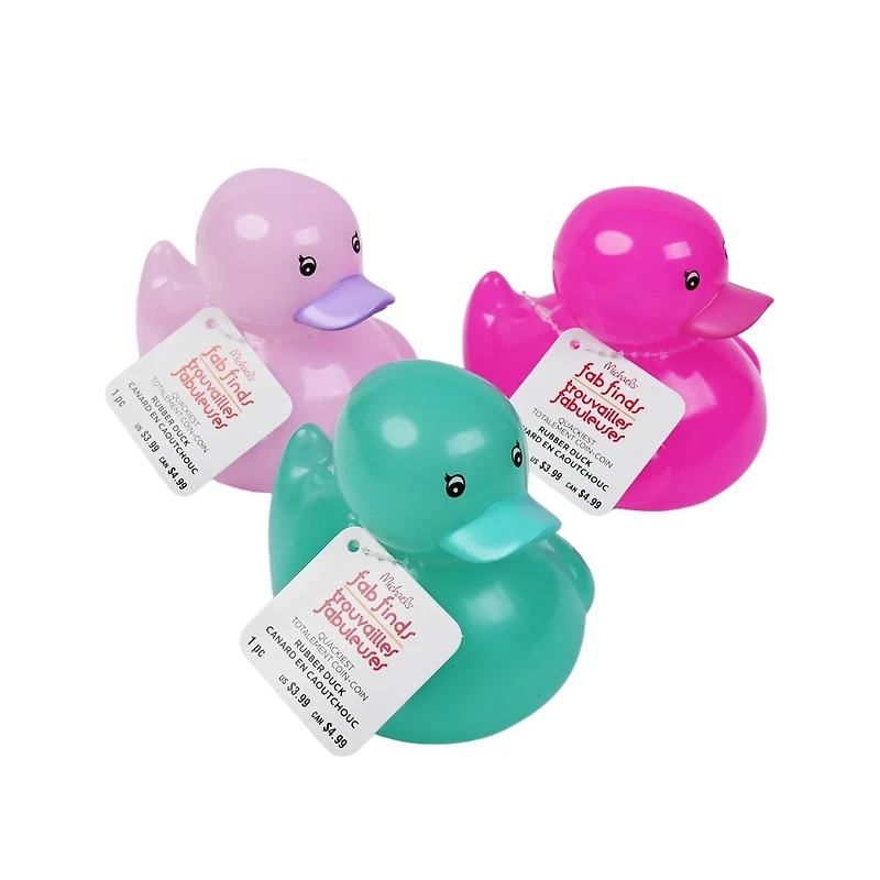 Assorted Jelly Rubber Duck, 1pc. by Fab Finds