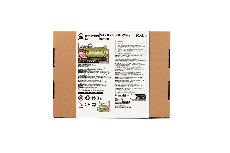 Rolife® Sakura Journey 3D Puzzle Creation Set