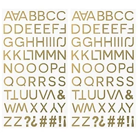 Gold Foil Thin Alphabet Stickers by Recollections™