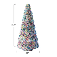 Hello Honey® Multicolor Glass Tree Décor with Sequins