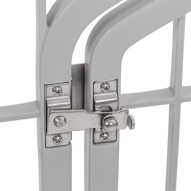 IRIS® Gray 4-Panel Pet Playpen with Door