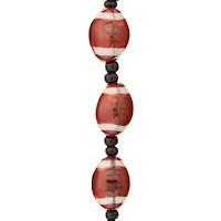 Ceramic Football Beads, 15mm by Bead Landing™