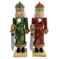 14" Snowflake King Nutcrackers Set