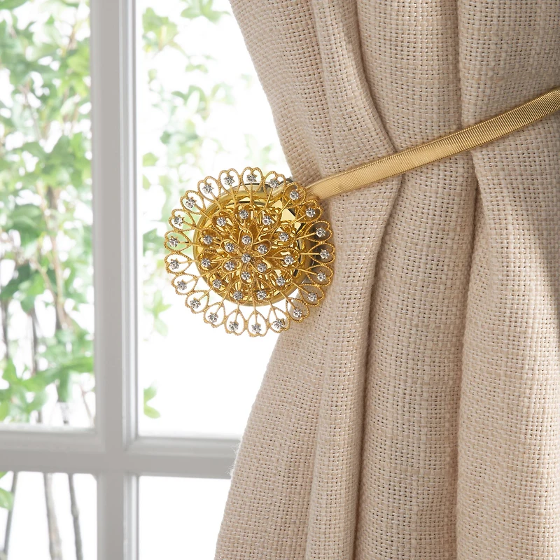 Simplify Gold Magnetic Curtain Tie Back