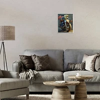 Stupell Industries Patriotic Eagle Motorcycle Wall Plaque Art