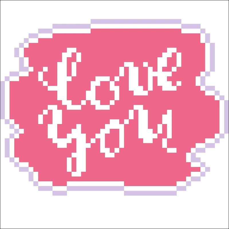 Diamond Dotz® Love You Diamond Painting Mini Pillow Artwork Kit