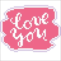 Diamond Dotz® Love You Diamond Painting Mini Pillow Artwork Kit