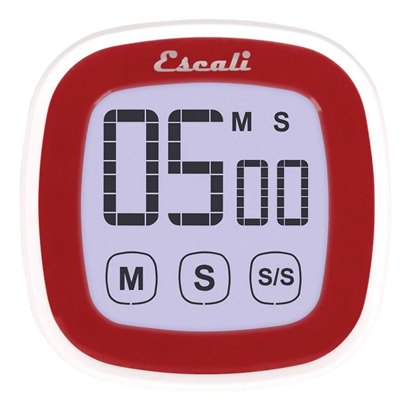 Escali Red Touch Screen Digital Timer