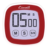 Escali Red Touch Screen Digital Timer