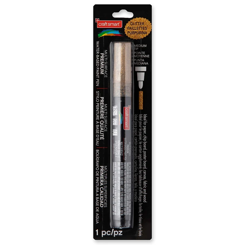 12 Pack: Glitter Medium Tip Premium Paint Pen by Craft Smart