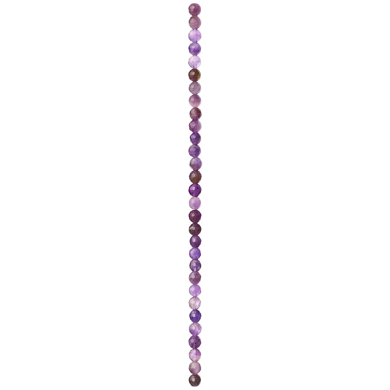 12 Pack: Faceted Amethyst Round Beads, 6mm by Bead Landing™