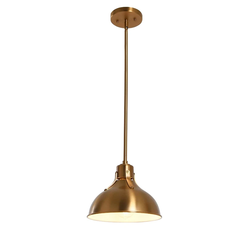 Hello Honey® Robert Stevenson Lighting Cooper 10" Brushed Gold Metal Ceiling Light