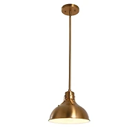 Hello Honey® Robert Stevenson Lighting Cooper 10" Brushed Gold Metal Ceiling Light