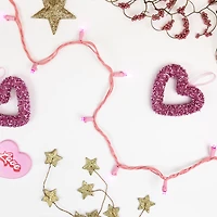 100ct Pink LED Wide Angle Valentine's Day Lights 33ft Pink Wire