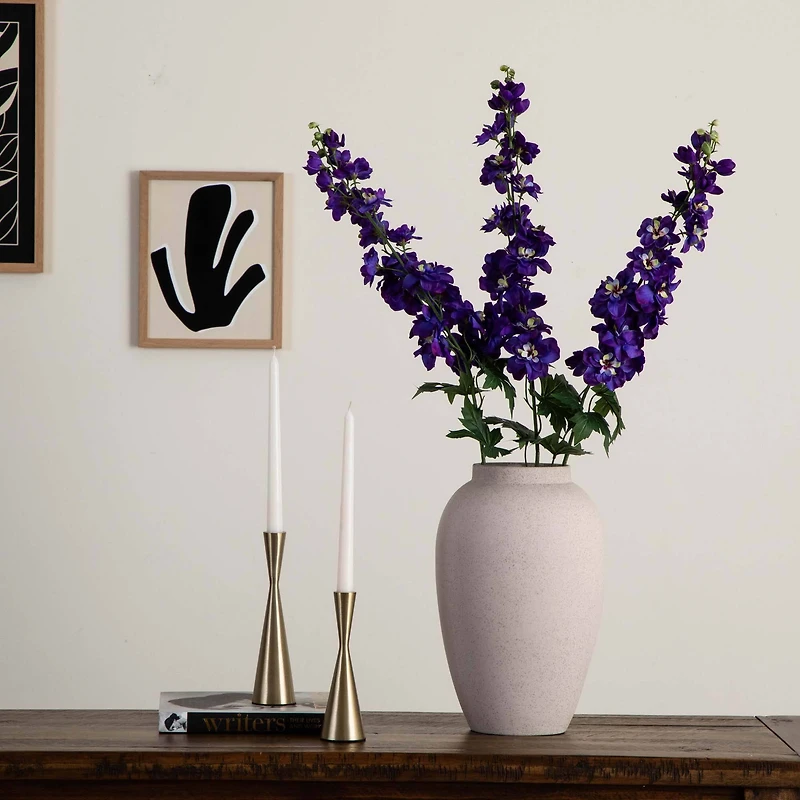 39" Blue Delphinium Flower Stems, 3ct.