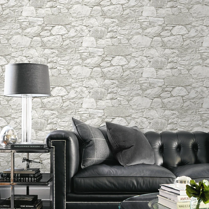 Surface Style Stone's Throw Peel & Stick Wallpaper