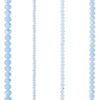 Light Blue Faceted Glass Rondelle Beads by Bead Landing™