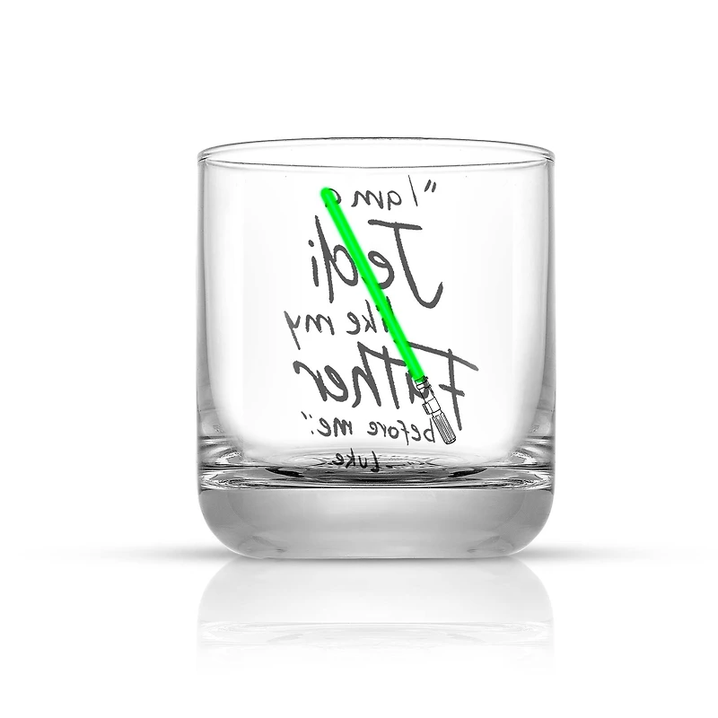 JoyJolt® Star Wars™ 10oz. New Hope Luke Skywalker Green Lightsaber Short Drinking Glass, 2ct.