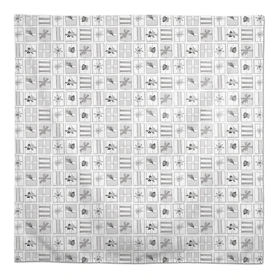 Silver Presents 58x58 Tablecloth
