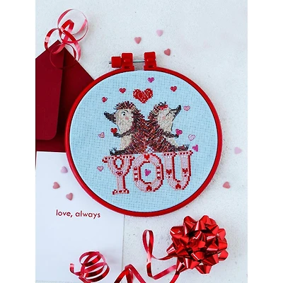 Abris Art Loving Hedgehogs Cross Stitch Kit