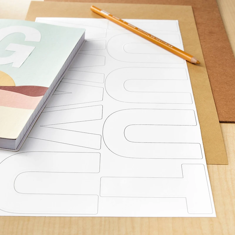 White Alphabet Stickers by Recollections™ 