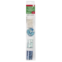Blue & White Winter Embellishment & Glitter Shaker Set by Creatology™