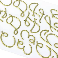 Gold Puffy Hand Letter Stickers by Recollections™