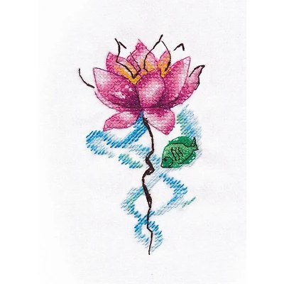 Oven Lotus Cross Stitch Kit