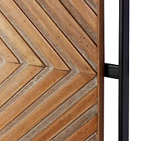 Set of 2 Brown Metal Farmhouse Wall Decor 32", 12"